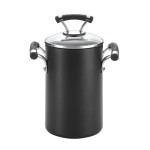 Circulon full depth round cylinder hard anodized asparagus steamer pot 