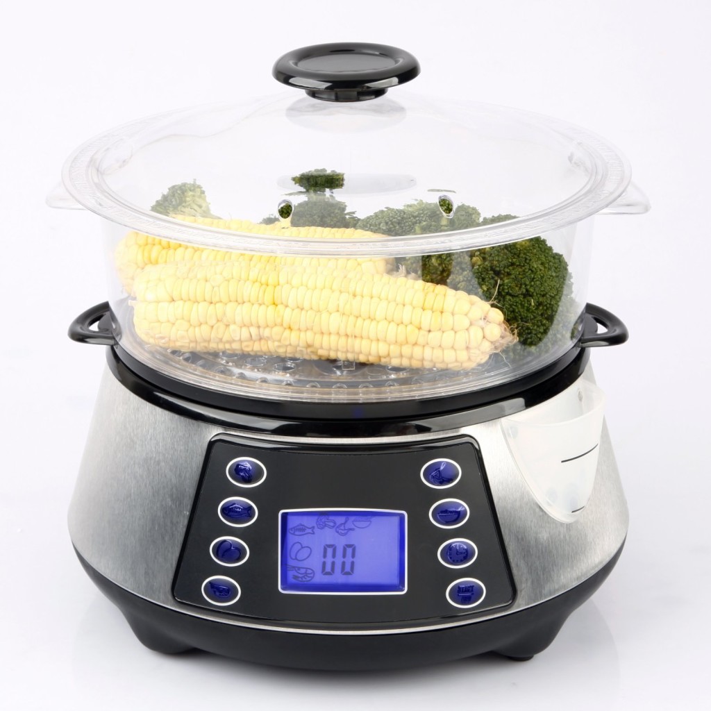 Heaven Fresh NaturoPure food steamer tiers can be removed to steam small quantities of food
