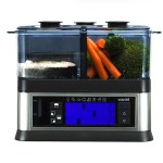 Viante CUC-30ST intellisteam counter top food steamer with 3 separate compartments