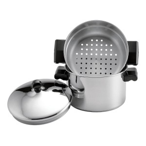 Farberware 3-quart stainless steel saucepot with steamer insert 