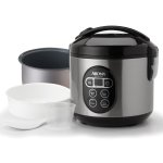 Aroma 8-Cup digital rice cooker & food steamer cooking pot cup and spatula