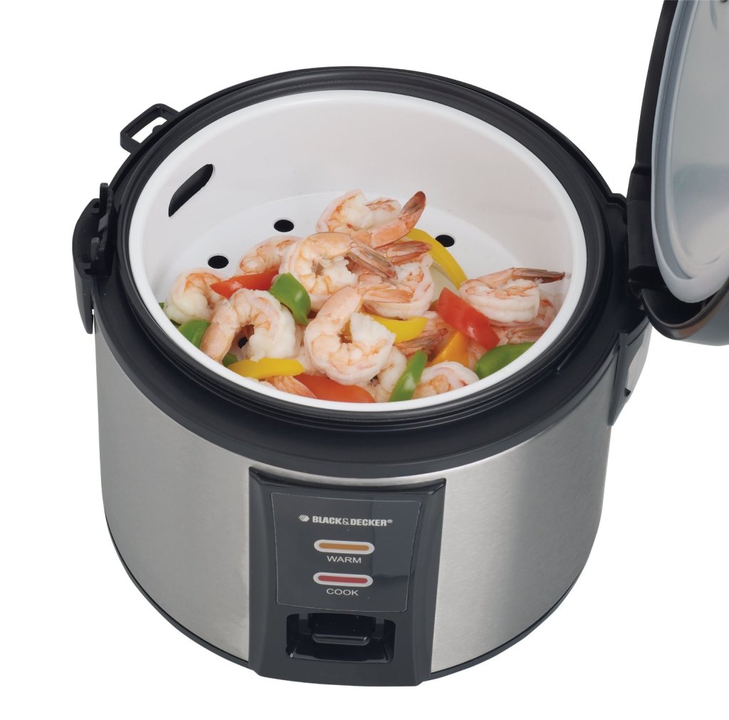 Black & Decker 12-cup rice cooker with steamer