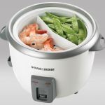 Use Black & Decker 28-cup white rice cooker as a steamer