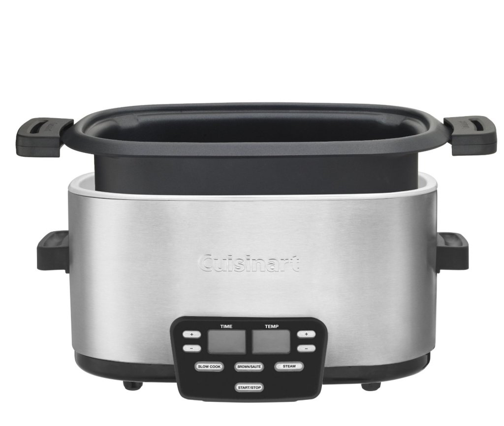 Cuisinart MSC-600 3-In-1 cook central 6-quart multi-cooker slow cooker brown saute steamer nonstick pot