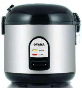 Oyama stainless steel rice cooker and steamer with stainless pot bowl