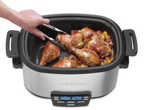 Browning chicken in Cuisinart 3-In-1 6-quart multi slow cooker brown saute
