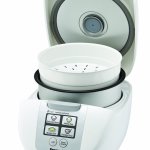 Panasonic SR-DF181 10-cup Fuzzy Logic rice cooker with nonstick pot and steam basket