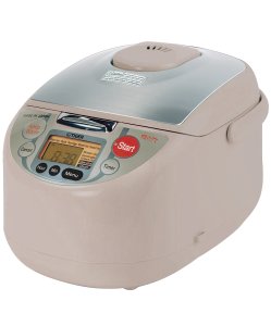 Tiger JAH-T18U Micom 10-Cup rice cooker with 3 in1 computerized cooking controls