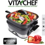 VitaChef electric multi cooker steamer skillet