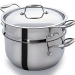 Culina 18-10 stainless steel 5 quart pot with steamer insert featured image