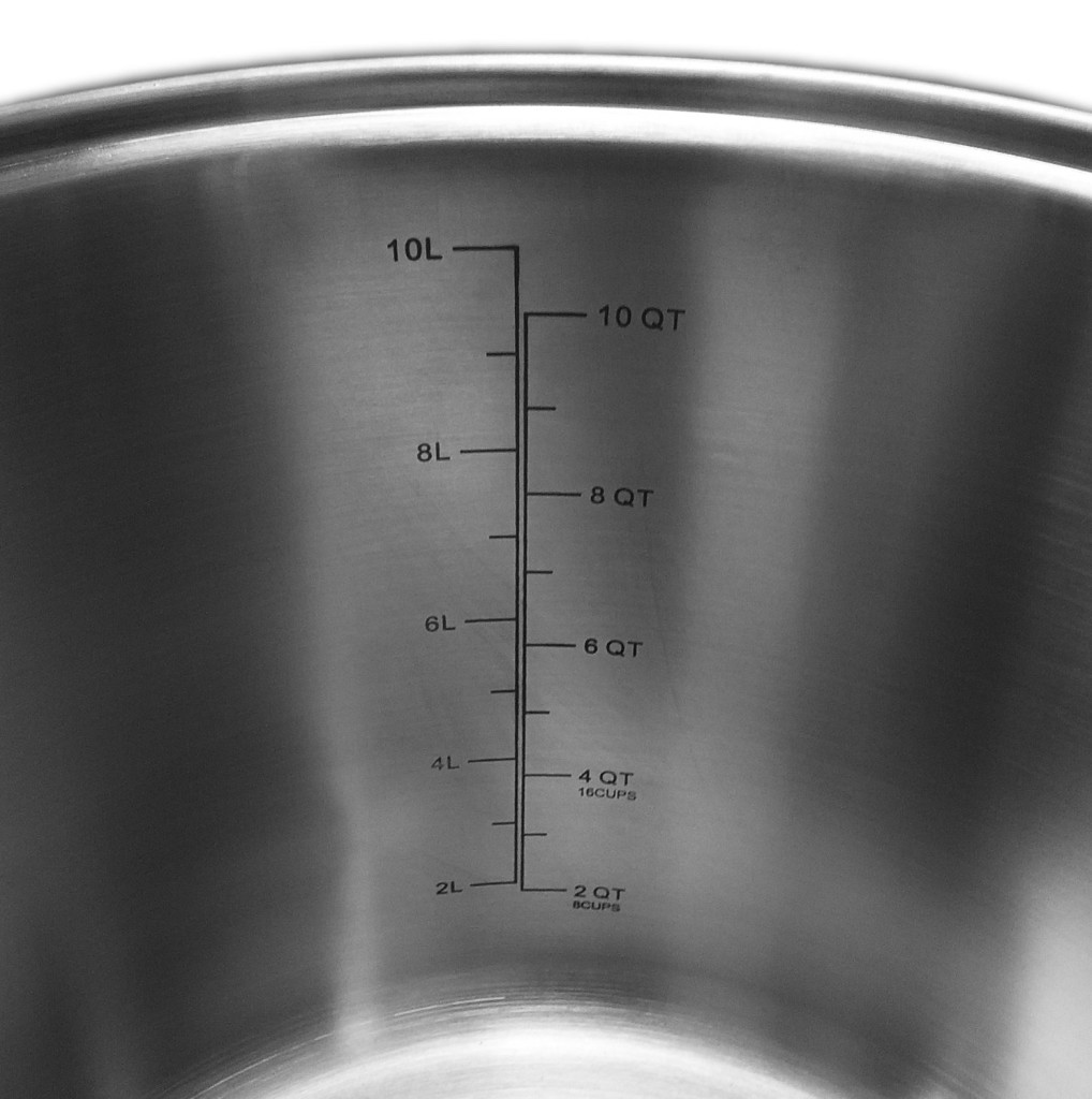 Culina stainless steel 12 quart multi pasta pot measuring water level lines
