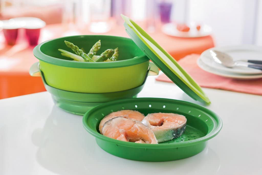 http://bestfoodsteamerbrands.com/wp-content/uploads/2015/04/Tupperware-2-tier-steamer-for-microwave-to-steam-vegetables-fish-chicken.jpg