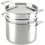 Lagostina 6-Quart Stainless Steel 3 ply Pasta Pot with pasta strainer insert