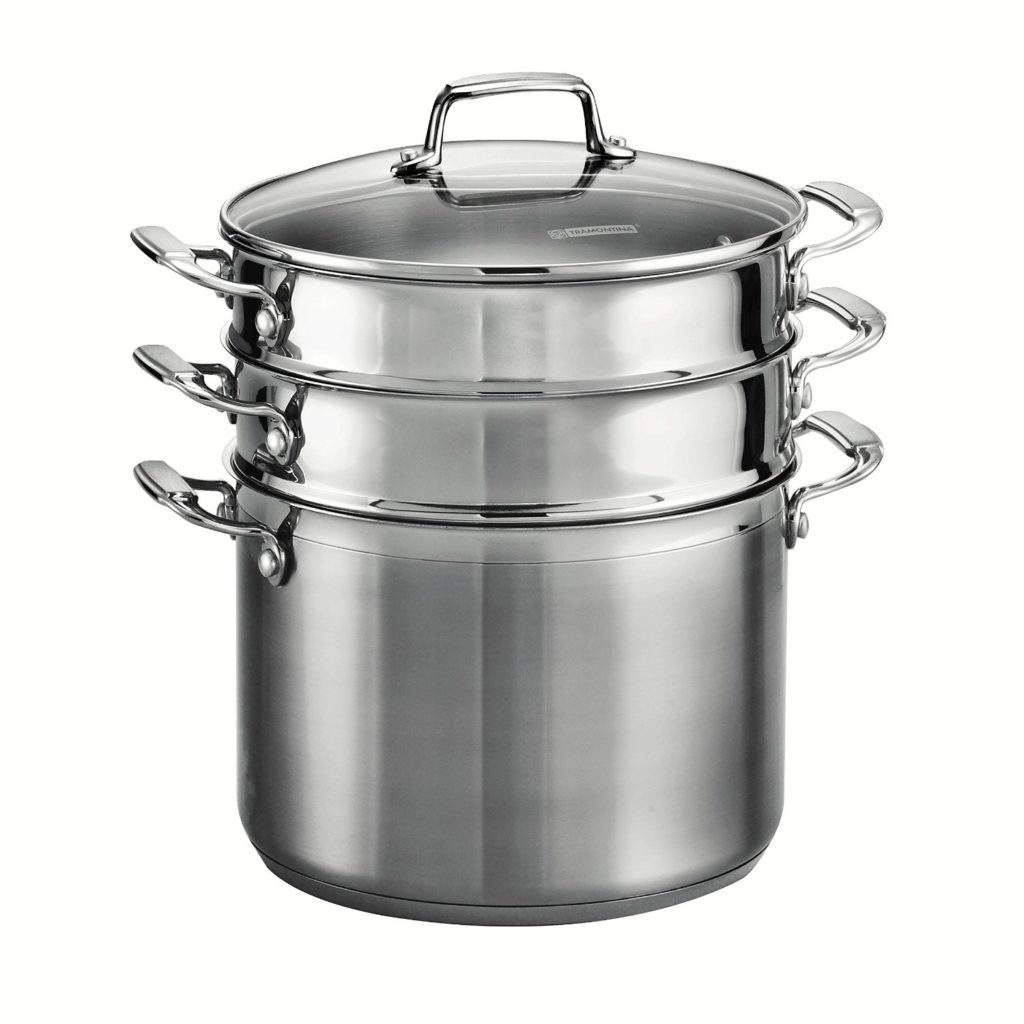 Tramontina stainless steel induction ready 8 quart pasta pot