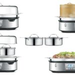 Breville 1 tier electric stainless steel food steamer for small and medium size families