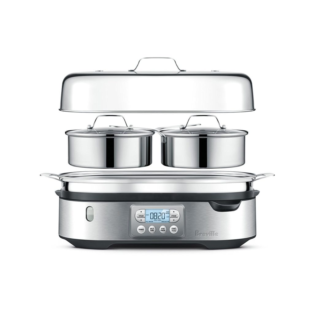 Breville stainless steel food steamer has a 1 year limited warranty