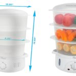 Rosewill 3-tier electric BPA-Free food and rice steamer 9.5-quart for small and large families