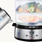 Aicok food egg steamer with external inlet to add water if needed