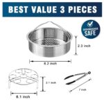 Instant Pot Stainless Steel Steamer Basket Rack dimensions