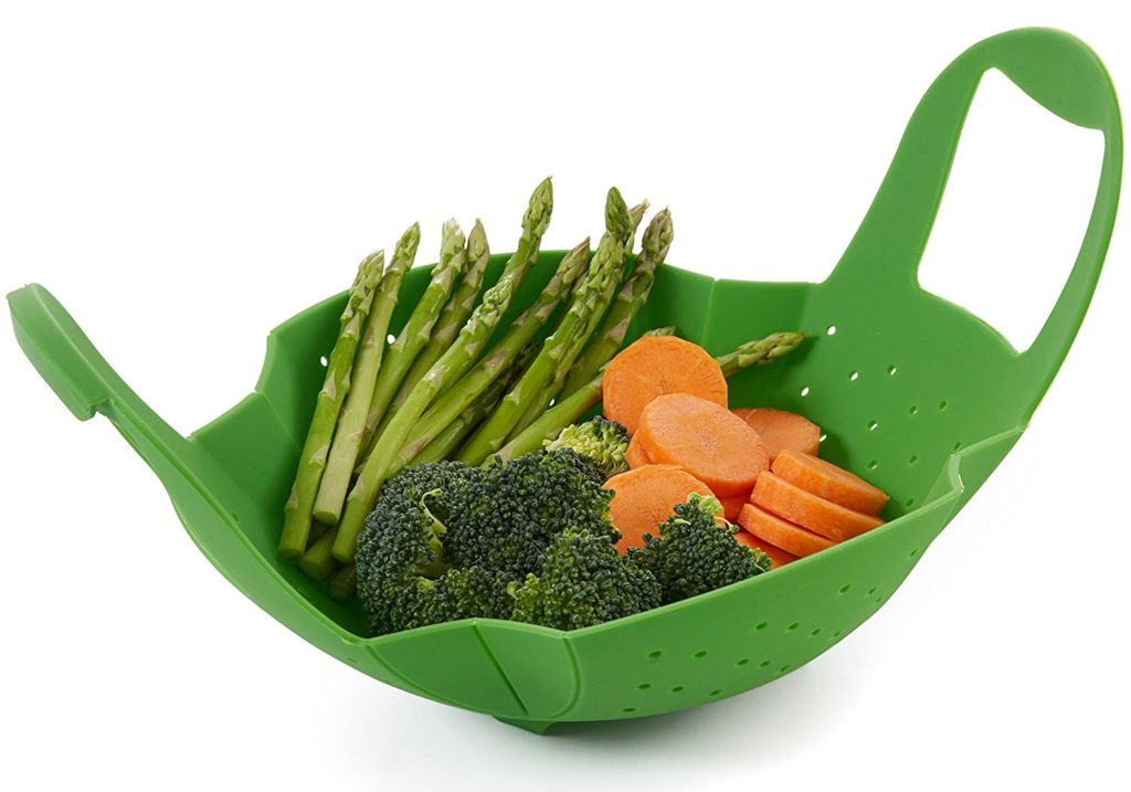 silicone vegetable steamer basket for pots