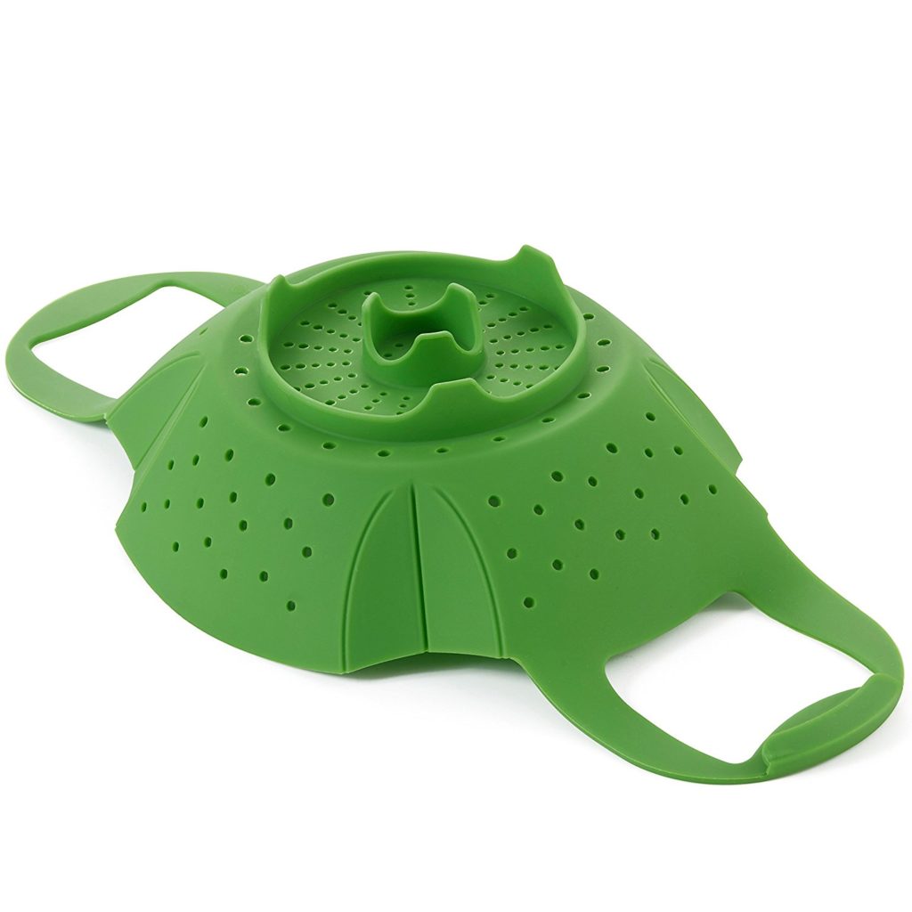 silicone vegetable steamer basket legs detailed image