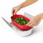 OXO Good Grips Microwave BPA Free Plastic Food Steamer to steam vegetables for small and large families
