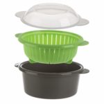 Prep Solutions by Progressive small microwave BPA free mini steamer steams 1 serving of food for singles