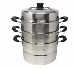 Concord 3 tier stainless steel food steamer