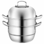Large 3 tier Stainless Steel Food Steamer Pot