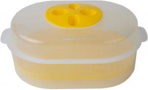 Home-X BPA free Plastic Microwave Steamer