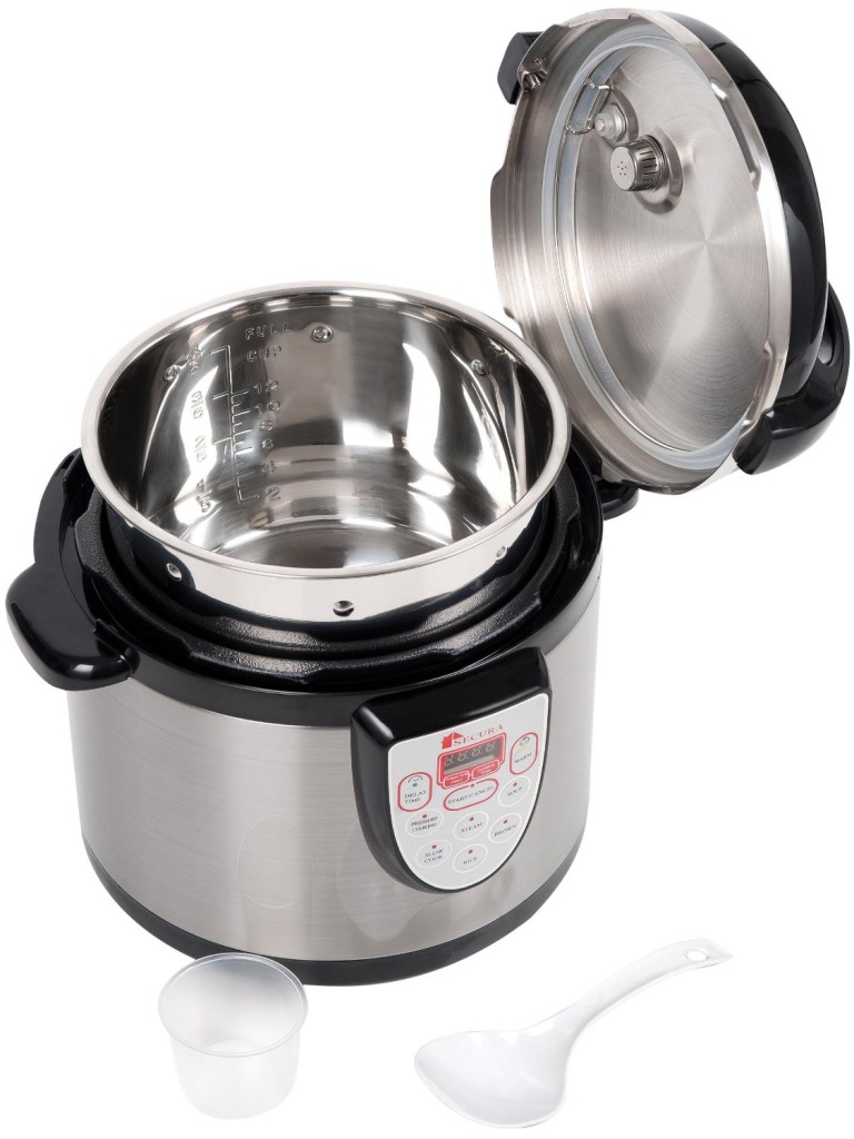 Best secura 6-in-1 electric digital stainless steel steamer with pot