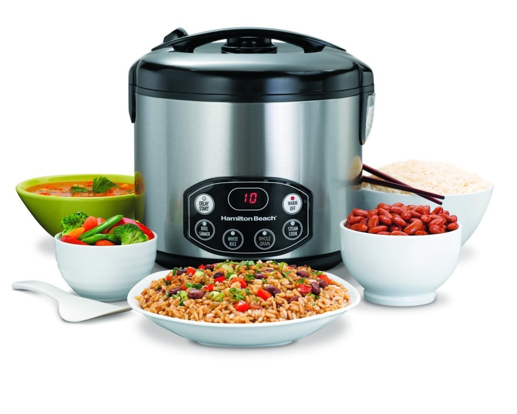 Hamilton Beach Digital Simplicity Deluxe Rice Cooker Steamer 4-20 cup