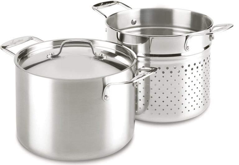 Lagostina 6-Quart Stainless Steel Pasta Pot w/ Strainer Insert ...