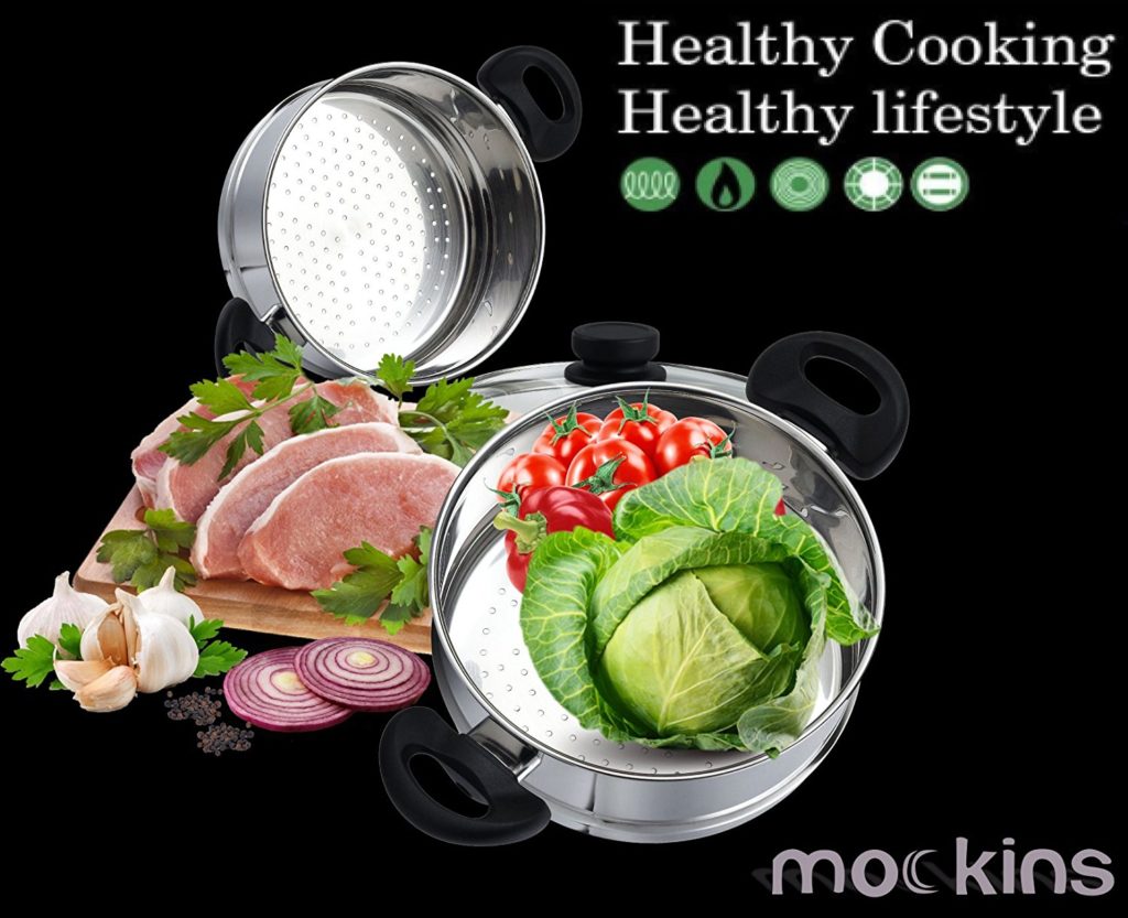 1 tier stainless steel food steamer pot set