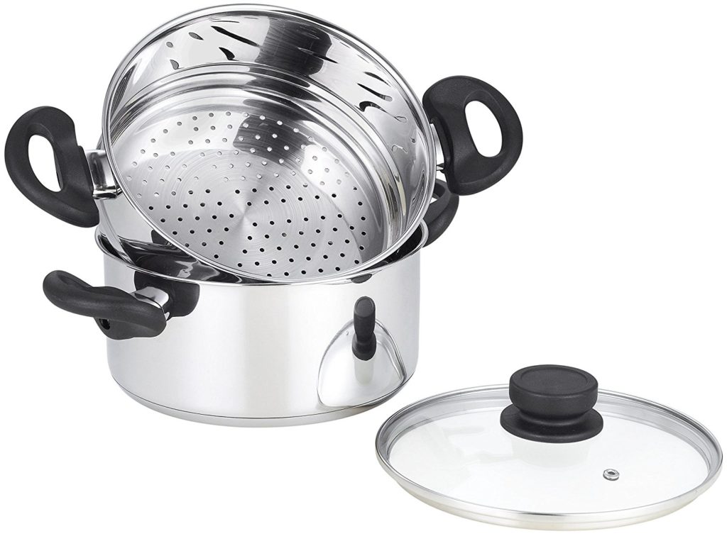 1 tier stainless steel induction food steamer pot set